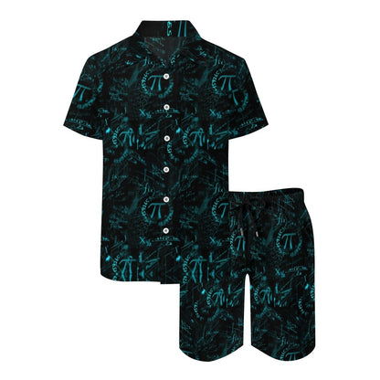Interesting π Prints Hawaiian Shirt Set