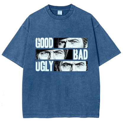 The Good The Bad The Ugly   Vintage Distressed T-shirt