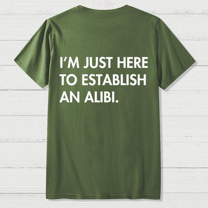 Alibi  Back Printing Geek T-Shirt