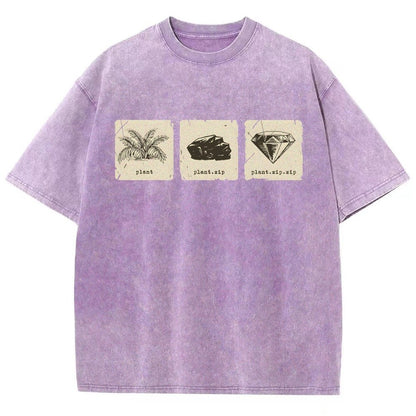 Internet Funny Plant.zip.zip Vintage Distressed T-shirt