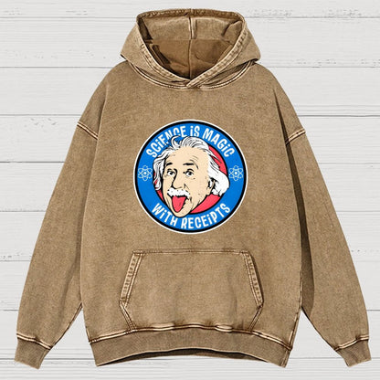 Science Is Magic Vintage Distressed Hoodie