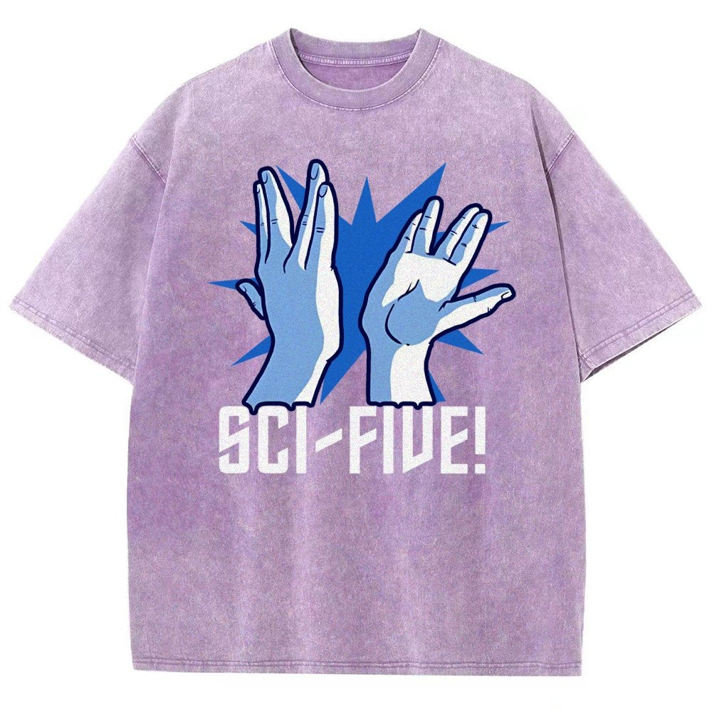 Sci-Five Vintage Distressed T-shirt