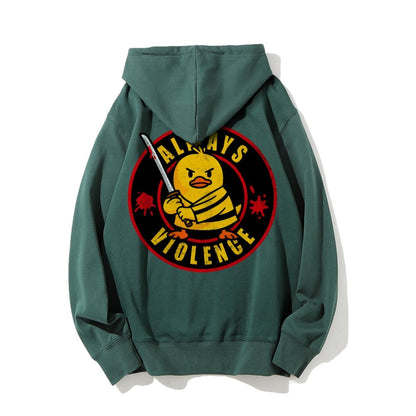 Always violence Printed Back Unisex Cotton Hoodie