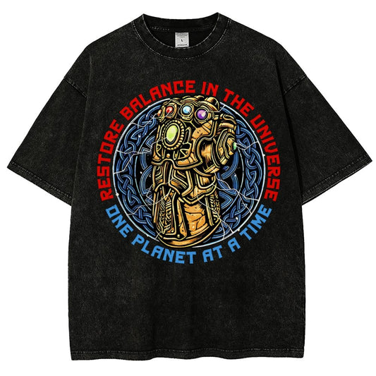 Restore Balance Vintage Distressed T-shirt