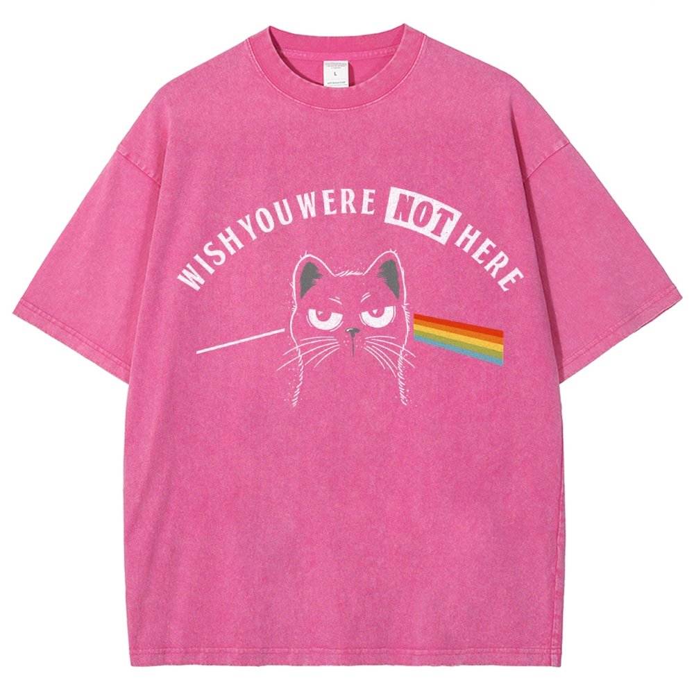Wish You Were NOT Here Vintage Distressed T-shirt