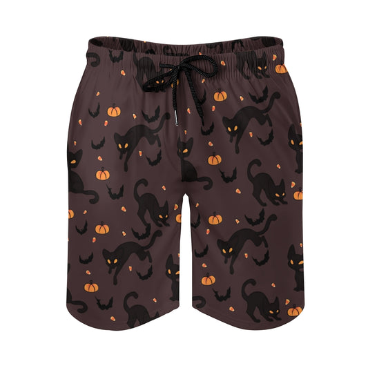 Black Cat Halloween Geek Shorts