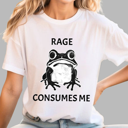 Rage Consumes Me Frog Geek T-Shirt