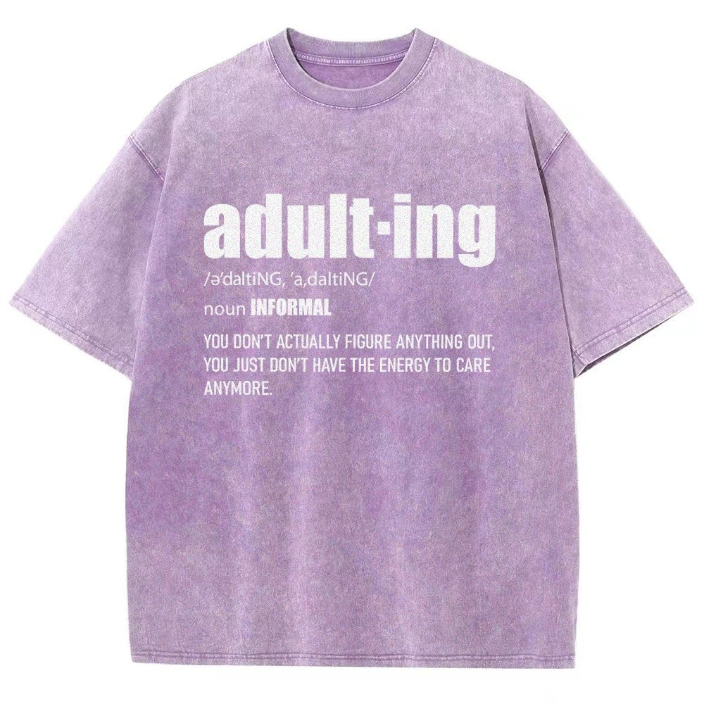 ADULT-ING Vintage Distressed T-shirt