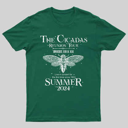 The Cicada Reunion U.S Tour 2024 Cicada Geeky T-Shirt