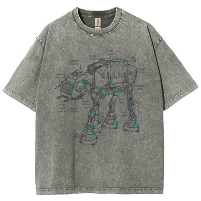 Walker's Blueprint Vintage Distressed T-shirt