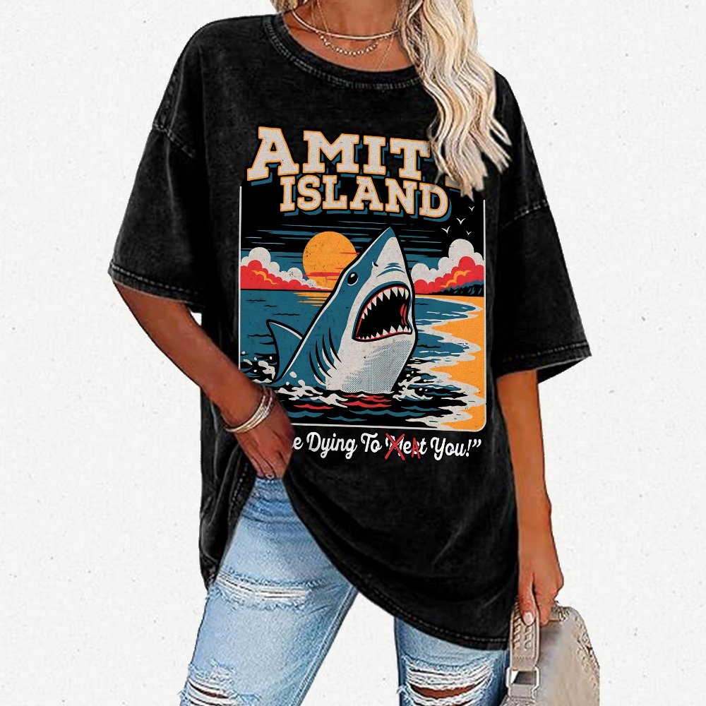 Dying to Eat You Vintage Distressed T-shirt