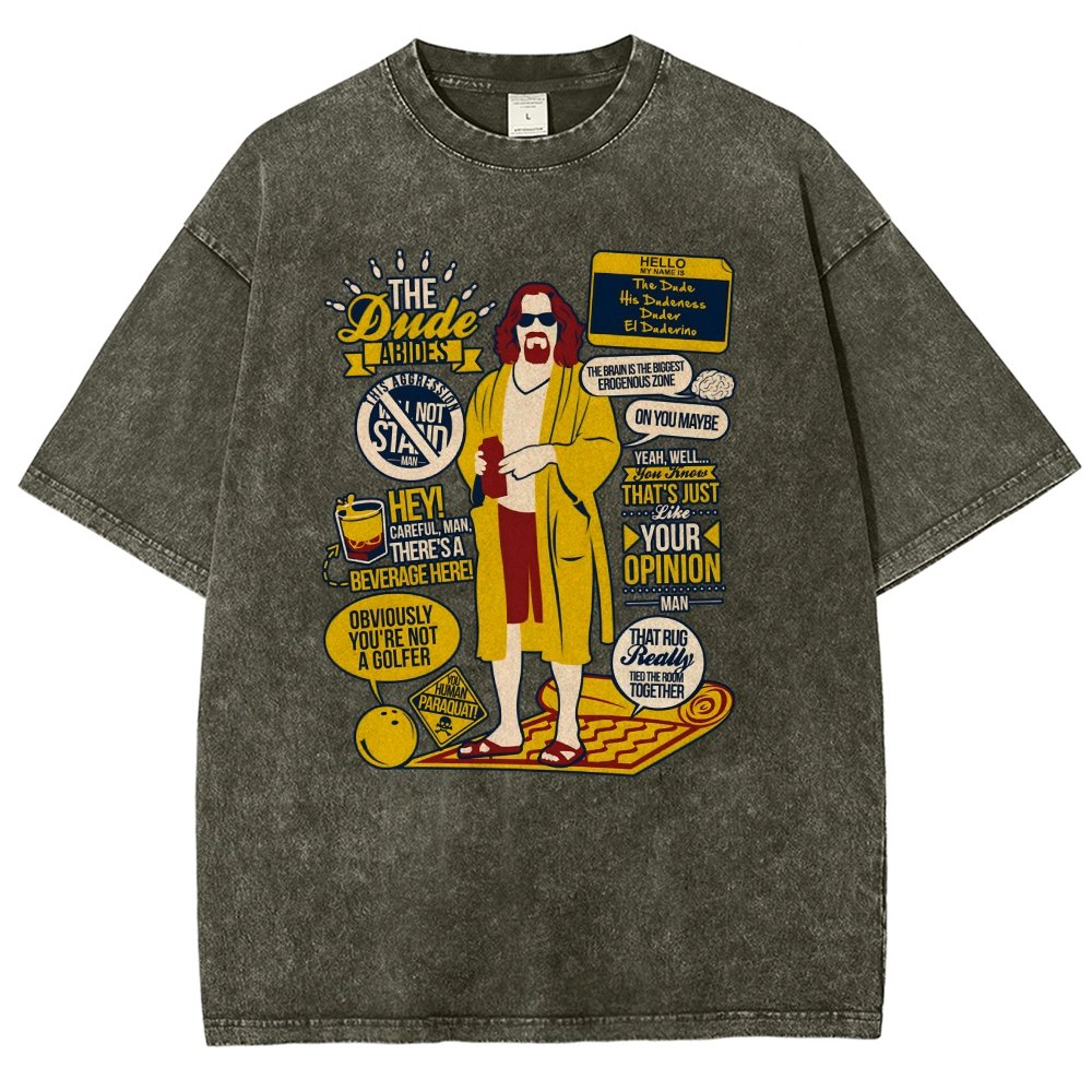 The Dude Quotes Vintage Distressed T-shirt