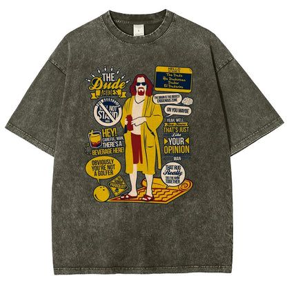 The Dude Quotes Vintage Distressed T-shirt