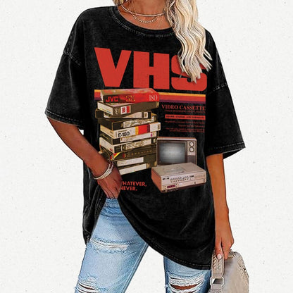 Vintage VHS Tapes  Vintage Distressed T-shirt
