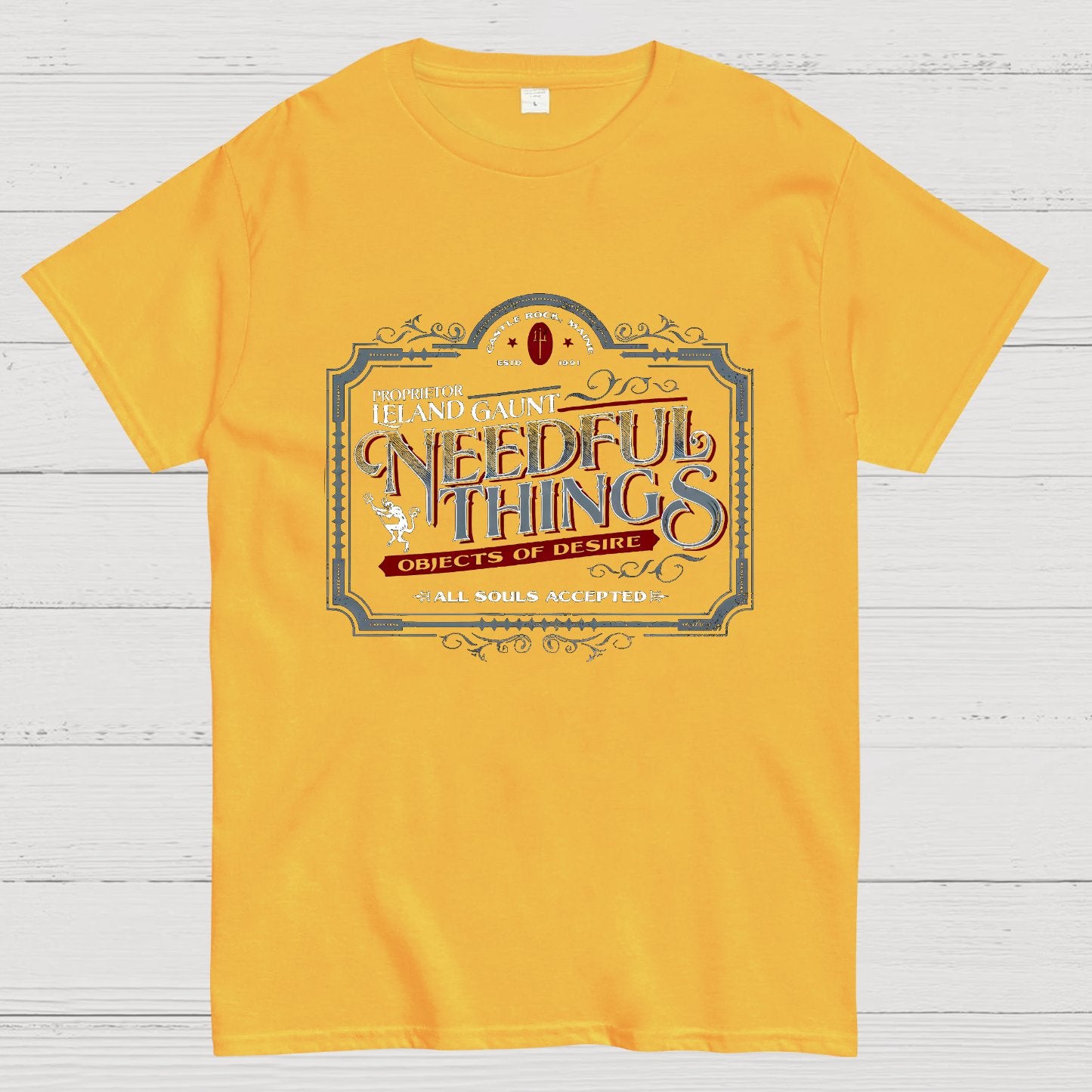 Needful Things Gothic Horror Graphic Geeky T-Shirt