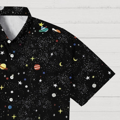 Galaxy Planet Series Print Geeky Shirt