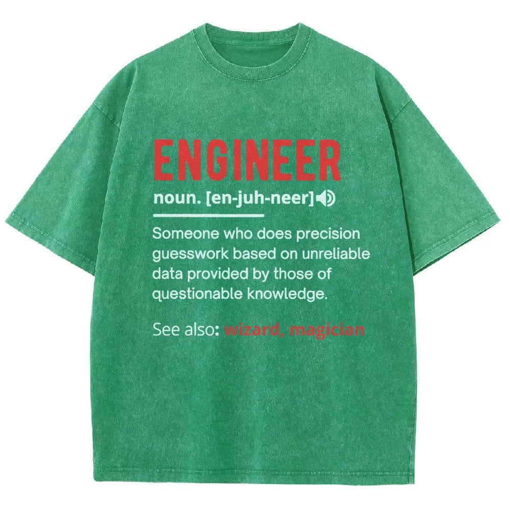 Engineer Definition Vintage Distressed T-shirt