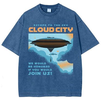 Sky City Vintage Distressed T-shirt