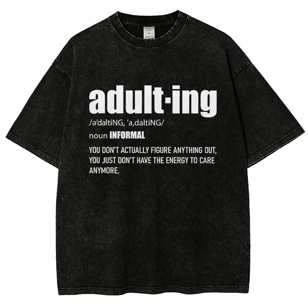 ADULT-ING Vintage Distressed T-shirt