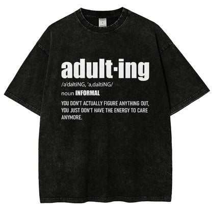 ADULT-ING Vintage Distressed T-shirt