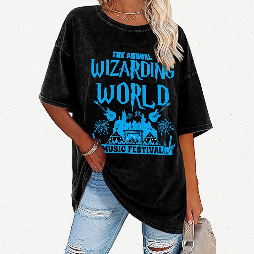 Wizards & Witches Music Festival Vintage Distressed T-shirt