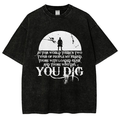 In This World There's Two Kinds Of People Vintage Distressed T-shirt