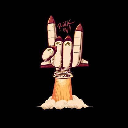 Rock On Rocket  Geeky T-Shirt