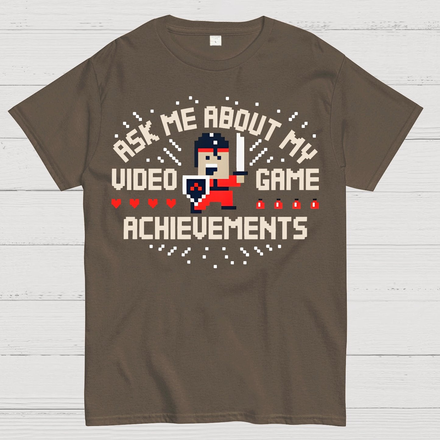 Ask Me About My Video Game Achievements Geek T-Shirt