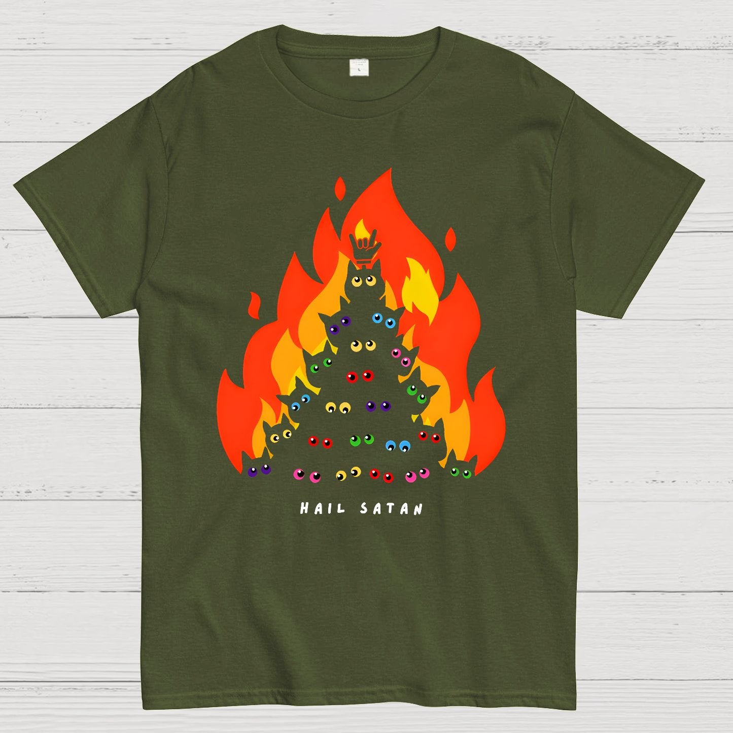 Hail Satan Geek T-Shirt