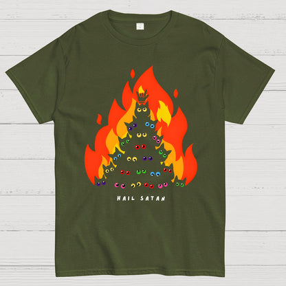 Hail Satan Geek T-Shirt