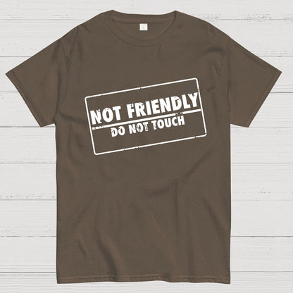 Not Friendly Stamp Geeky T-Shirt