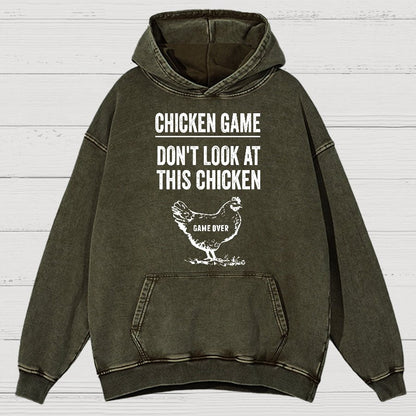 Chicken Game Vintage Distressed Hoodie