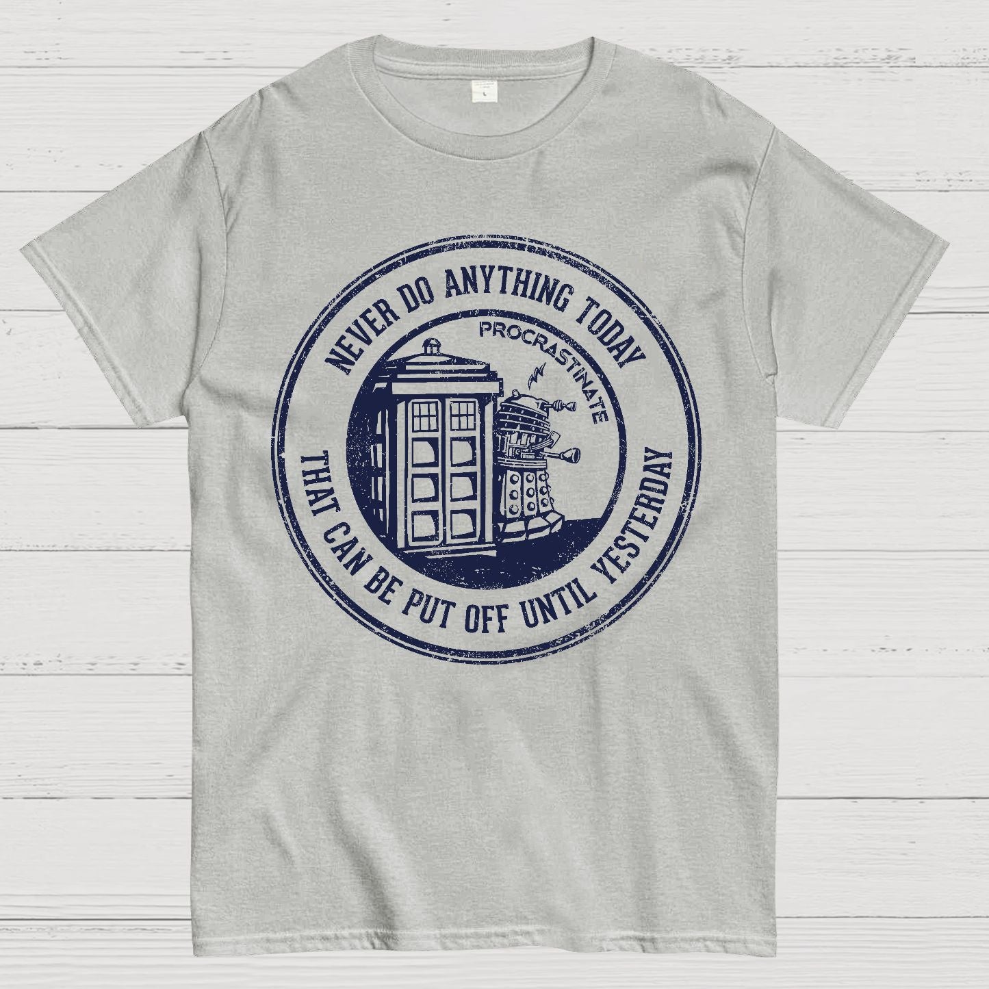 Time Travel Procrastination Geek T-Shirt