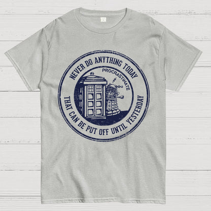Time Travel Procrastination Geek T-Shirt