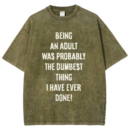 The Dumbest Thing Vintage Distressed T-shirt