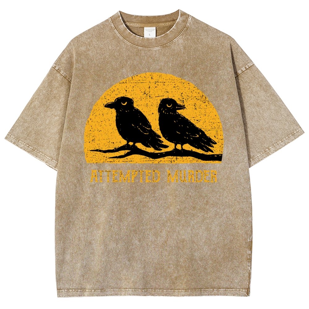 Attempted Murder Vintage Distressed T-shirt
