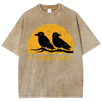 Attempted Murder Vintage Distressed T-shirt