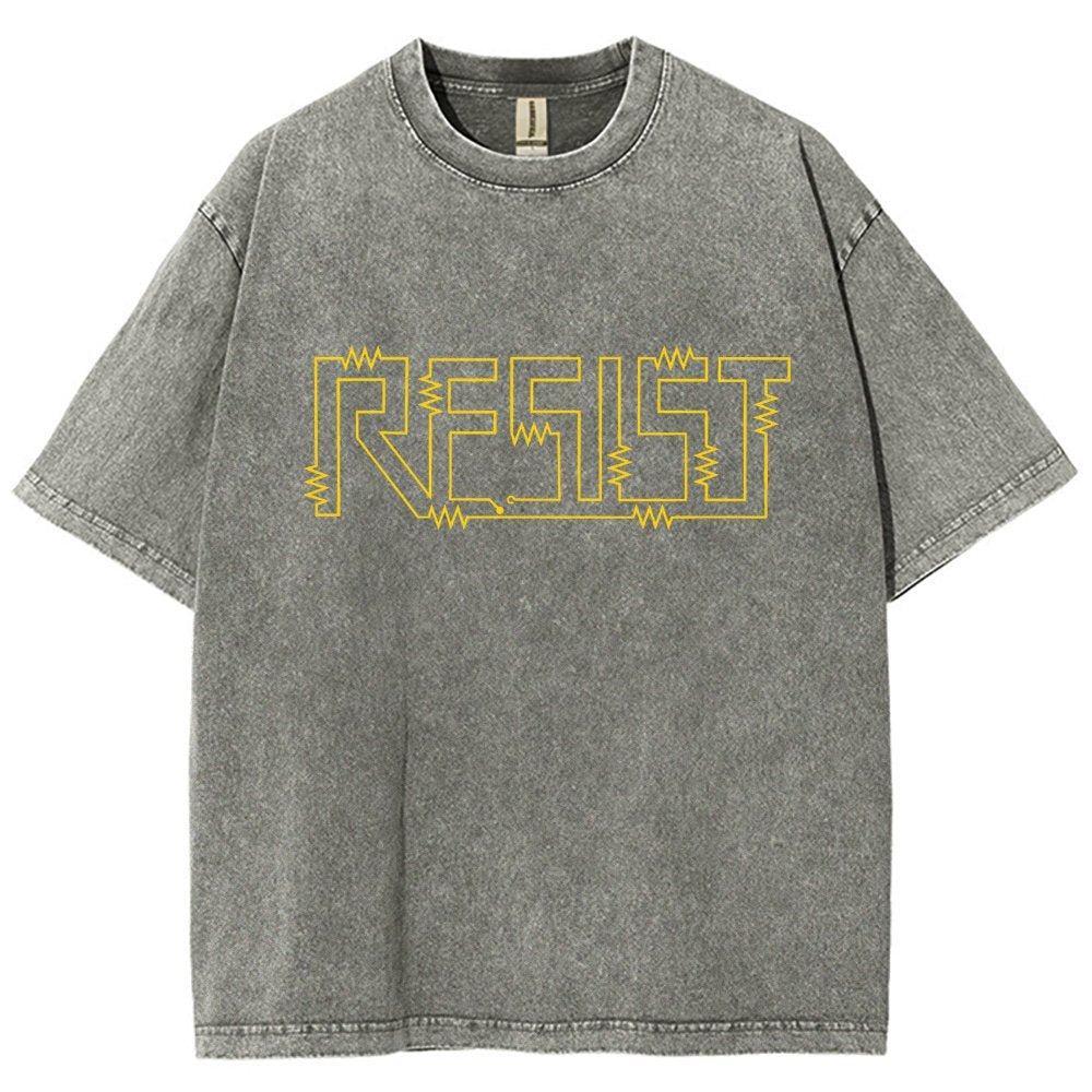 Resist Vintage Distressed T-shirt