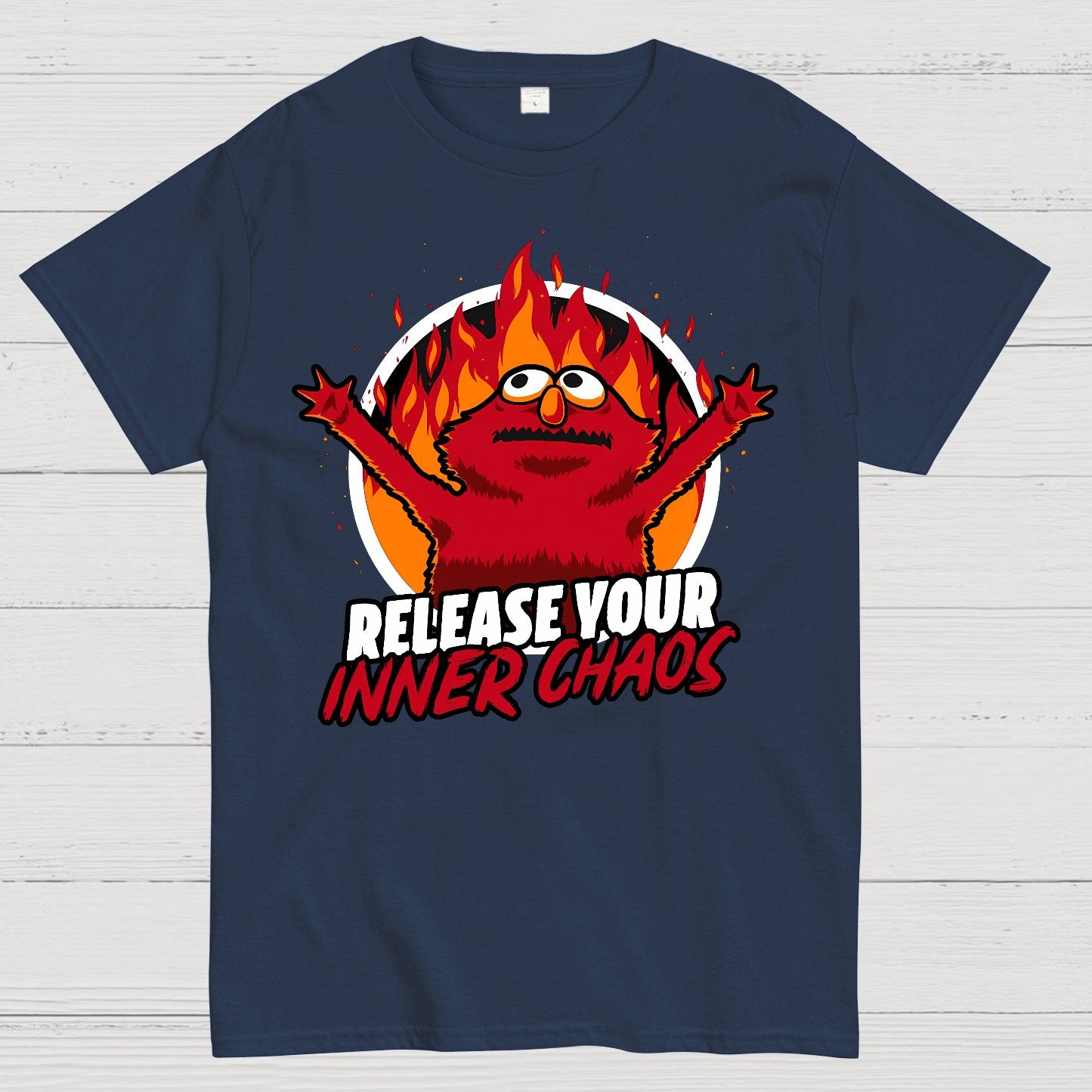 Chaos Puppet Fire Geek T-Shirt