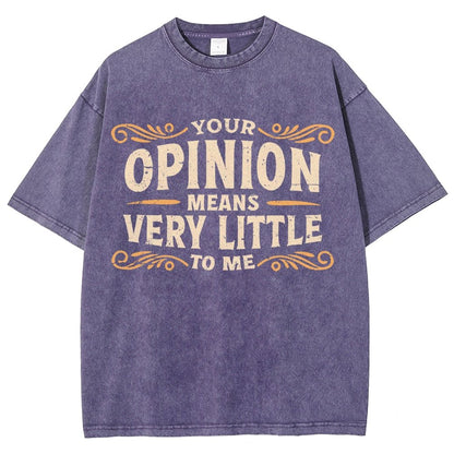 Your Opinion Means Very Little Vintage Distressed T-shirt