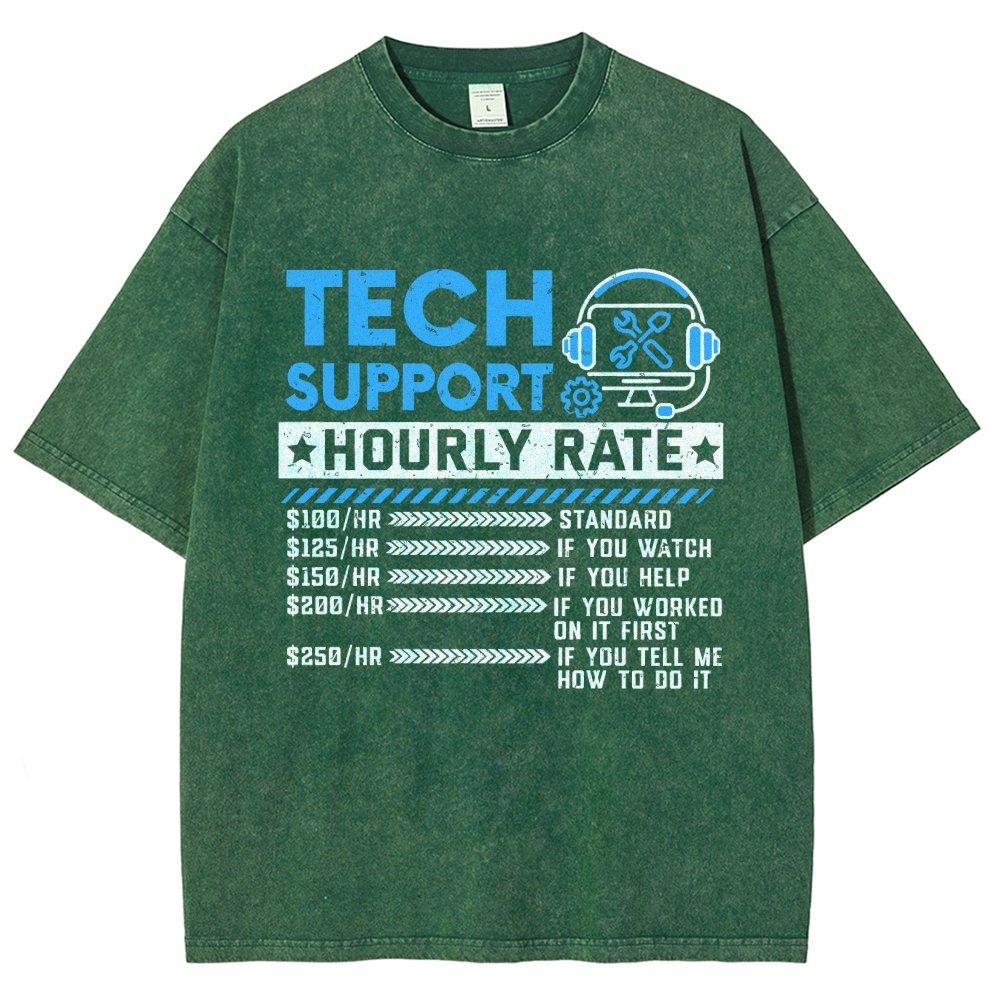 Tech Support Vintage Distressed T-shirt