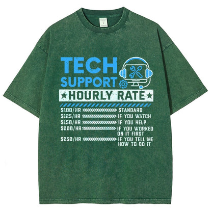 Tech Support Vintage Distressed T-shirt