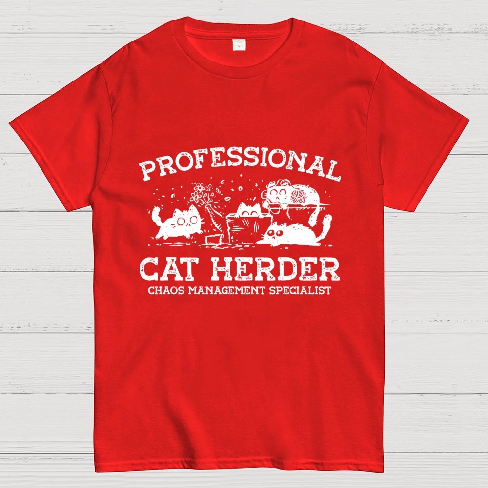 Professional Cat Herder Geek T-Shirt