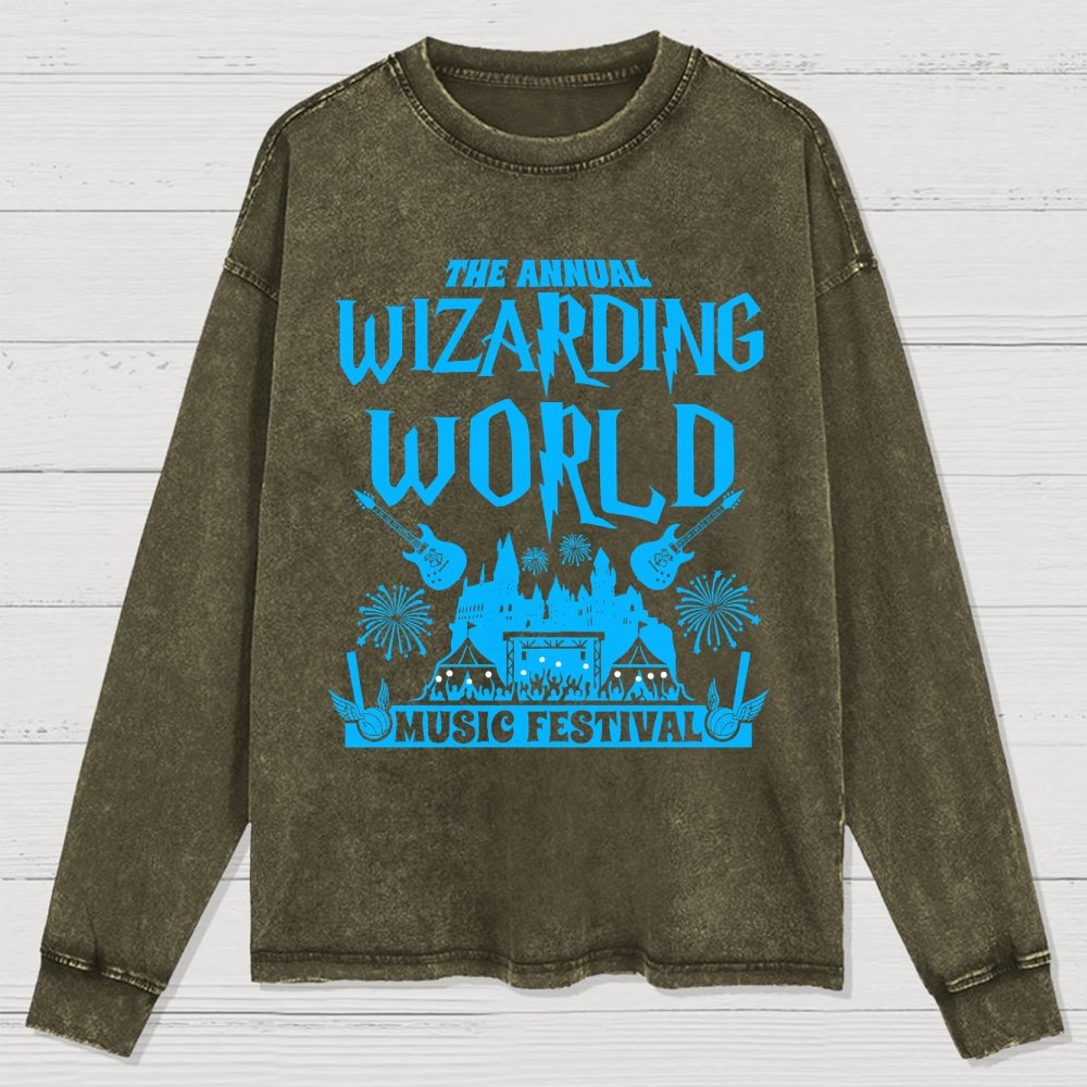Wizards & Witches Music Festival Washed Long Sleeve Tee