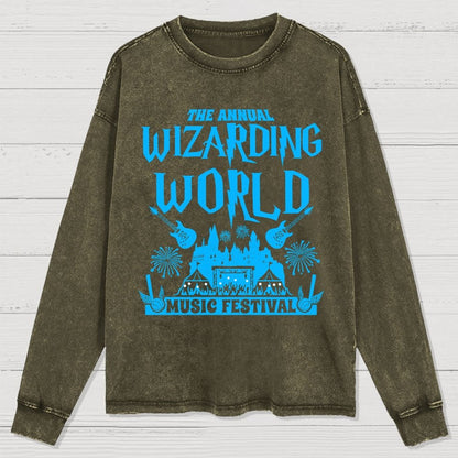 Wizards & Witches Music Festival Washed Long Sleeve Tee