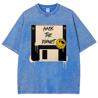 Hack The Planet Vintage Distressed T-shirt