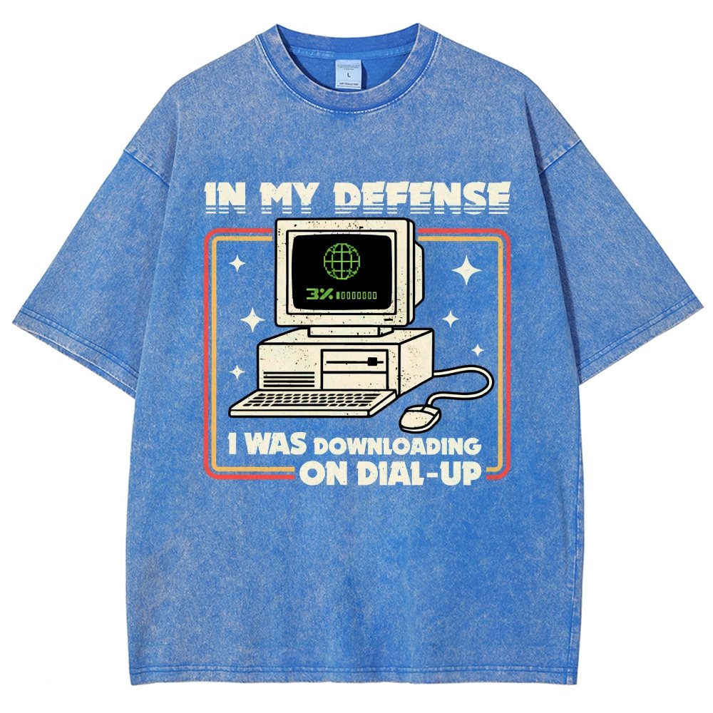 Defense Protocol Dial-Up Vintage Distressed T-shirt