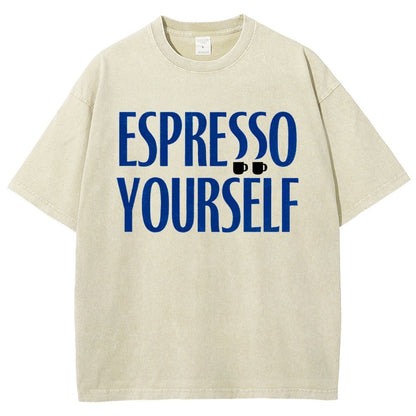 Espresso Yourself Vintage Distressed T-shirt