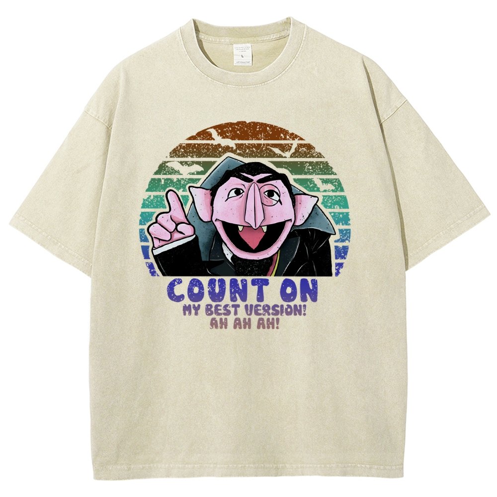 Count on My Best Version Vintage Distressed T-shirt