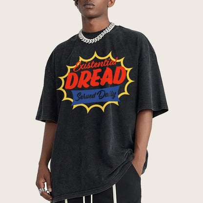 Existential Dread Vintage Distressed T-shirt